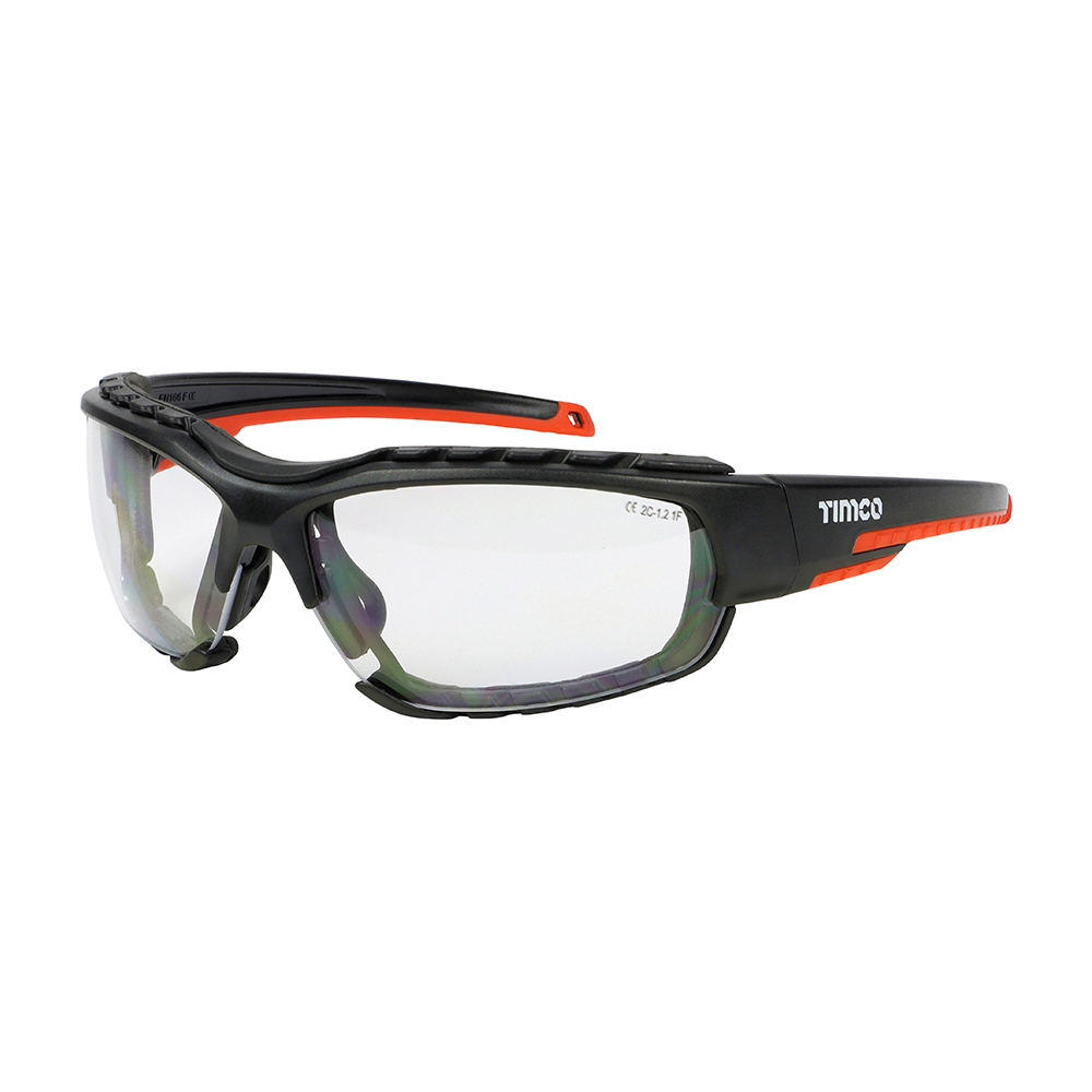 TIMCO Sports Style Clear Safety Glasses (One Size)